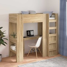 Loft Bed Frame with Desk