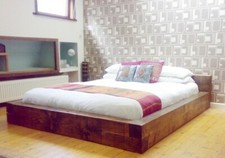 Chunky Wooden Loft Bed Double