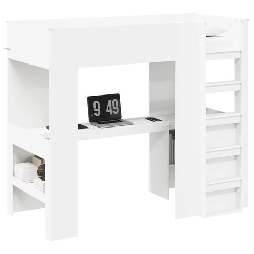 Loft bed frame with desk - frame,