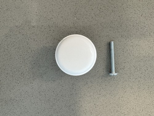 White wood knob for - white,
