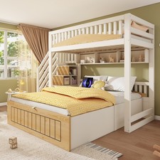 Kids Offset Bunk Bed w/