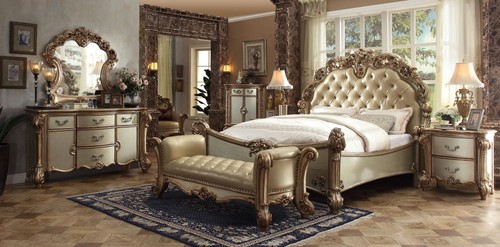 Vintage bed baroque rococo - bed,