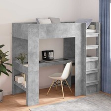 Loft Bed Frame with Desk with