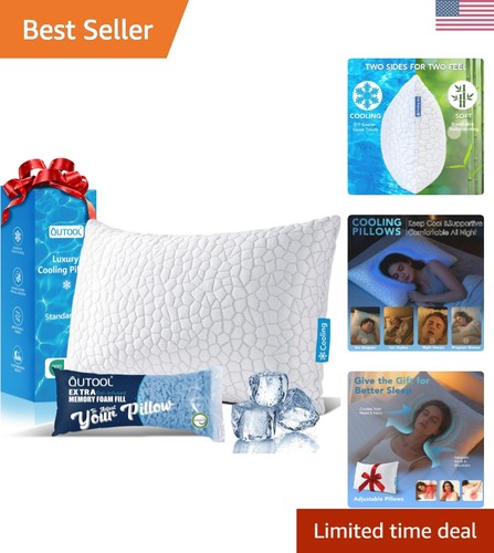 Cooling adjustable pillow - adjustable,