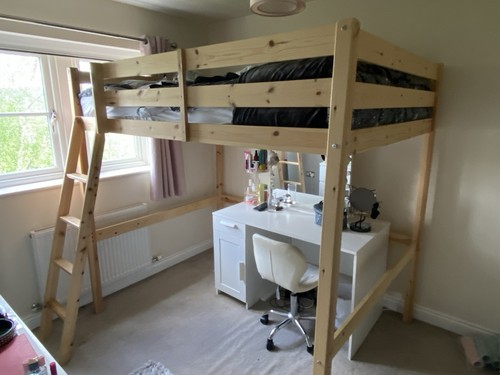 Loft bunkbed double 4ft - loft, 6