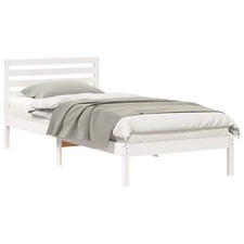 Bed Frame with Headboard Solid