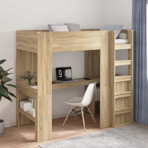 Loft bed frame with - frame,